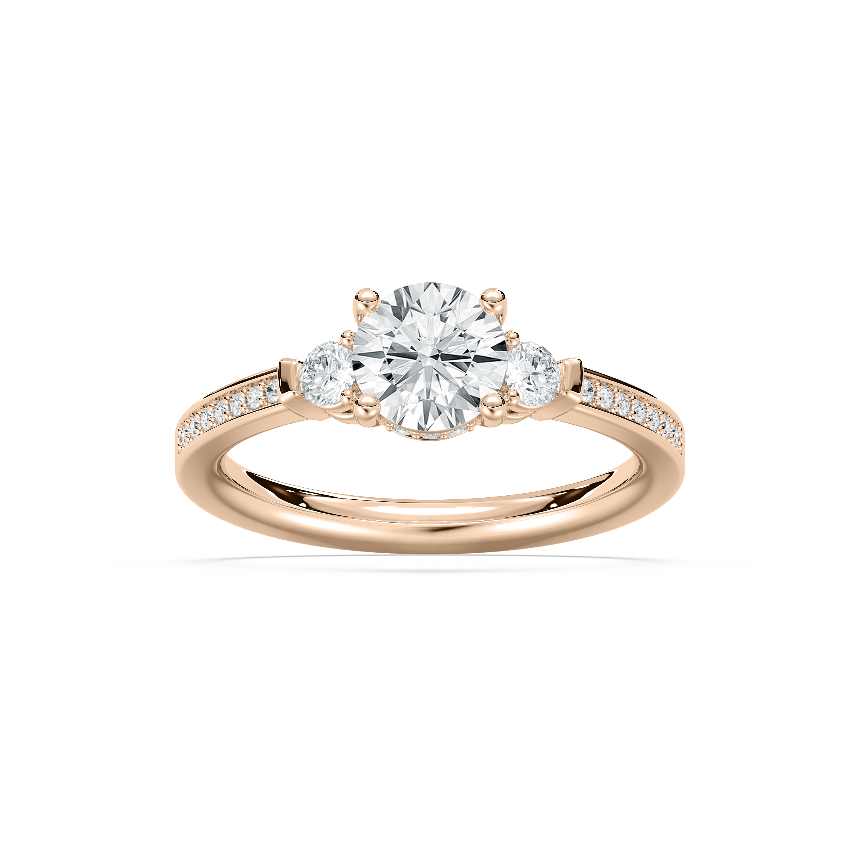PLDR-409 Solitaire Diamond Ring CAD